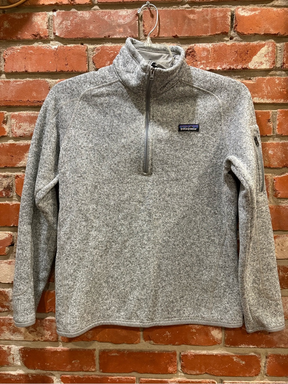 Patagonia Better Sweater 1/4 Zip Pullover Womens Large Gray